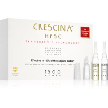 Crescina Transdermic 1300 Re-Growth and Anti-Hair Loss tratament pentru stimularea creșterii părului și anti-cădere pentru femei - imagine 2